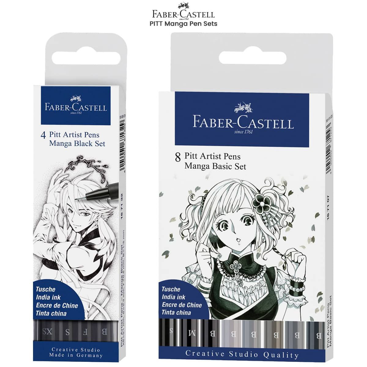 Faber-Castell Pitt Artist Brush Pen Manga Drawing Set