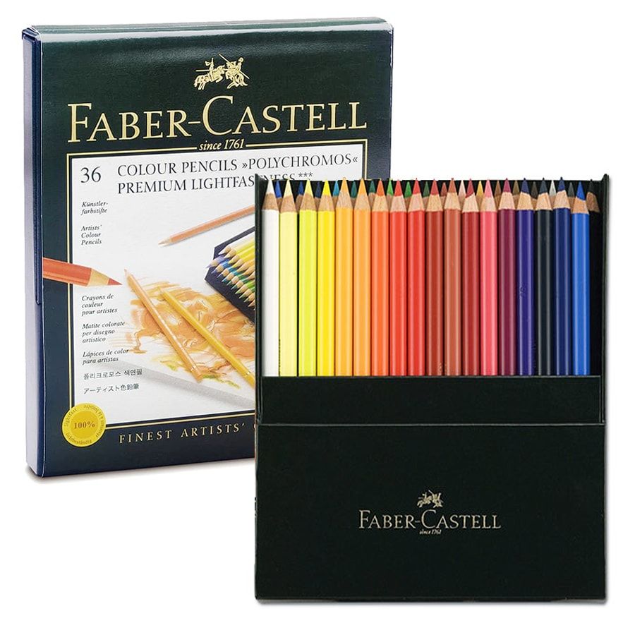 Faber-Castell Polychromos Colored Pencil Box Set of 36 | Jerry's Artarama