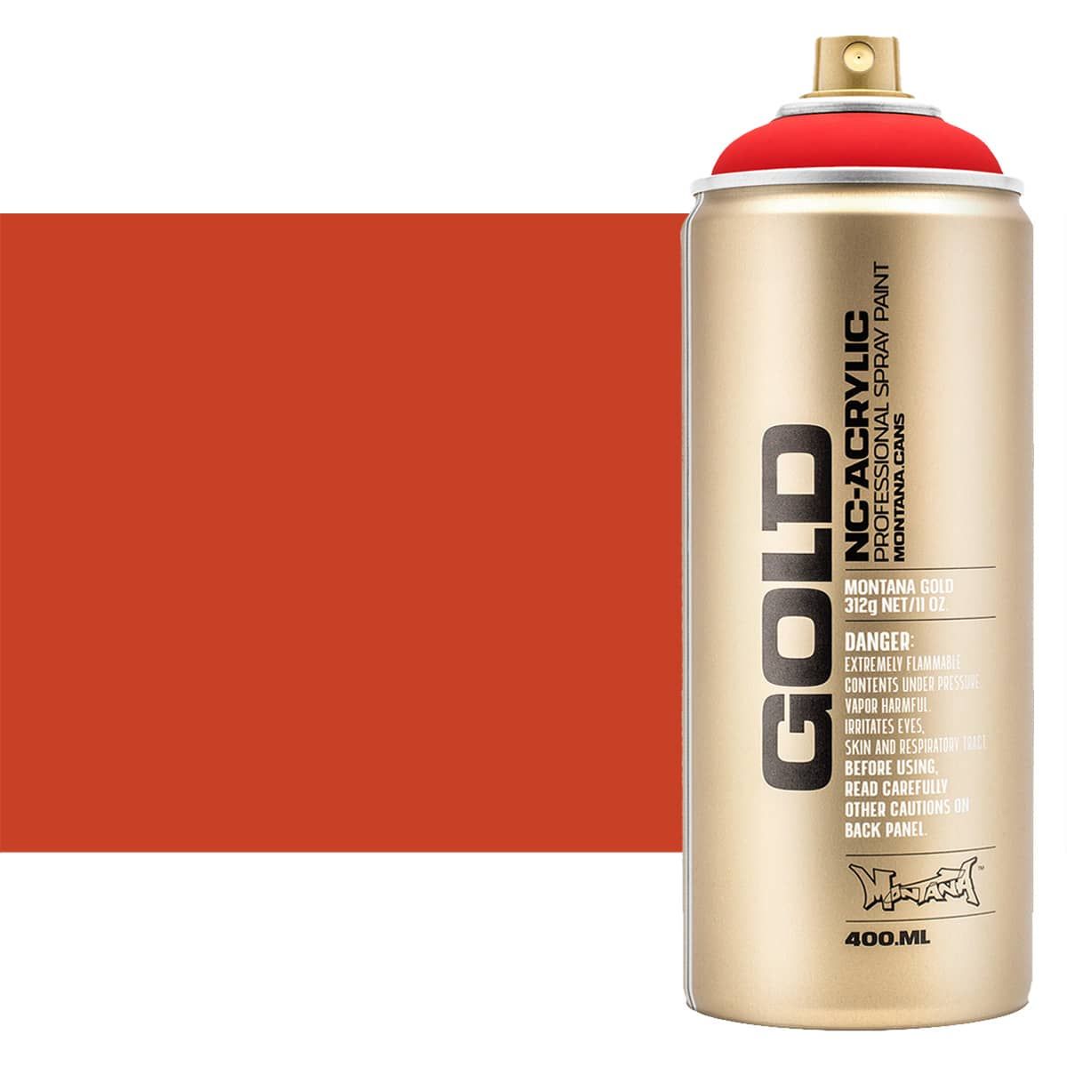 Montana Gold Acrylic Professional Spray Paint - Fire Red