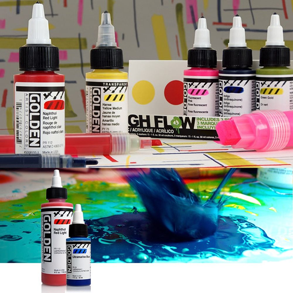 NEW High Flow Acrylics [Mixing] Set from GOLDEN 