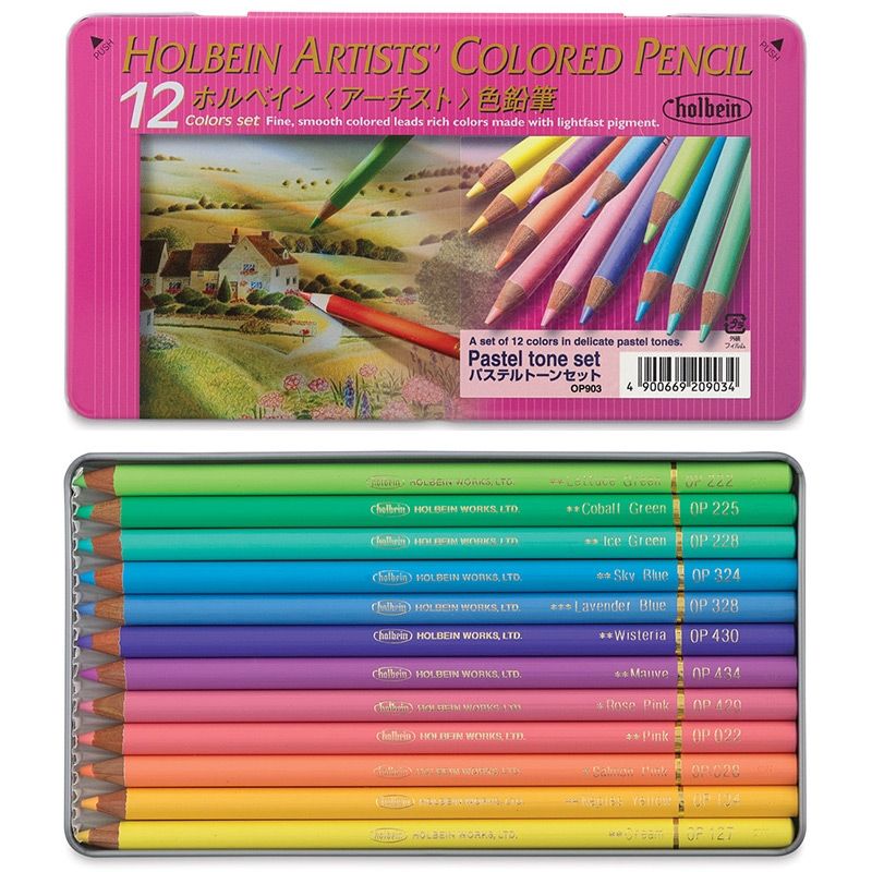 12 Colors Pastel Pencils,Soft Core, Colored Pencils Skin Tone