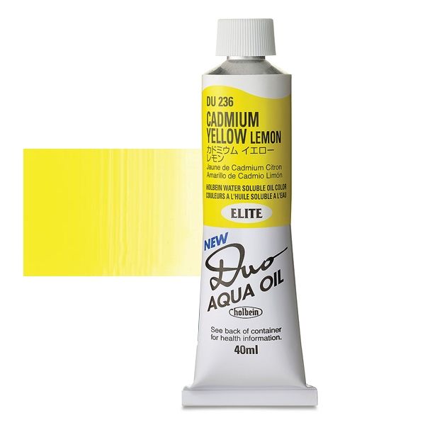 Holbein Duo Aqua Water-Soluble Oil Color Cadmium Yellow 40ml Elite
