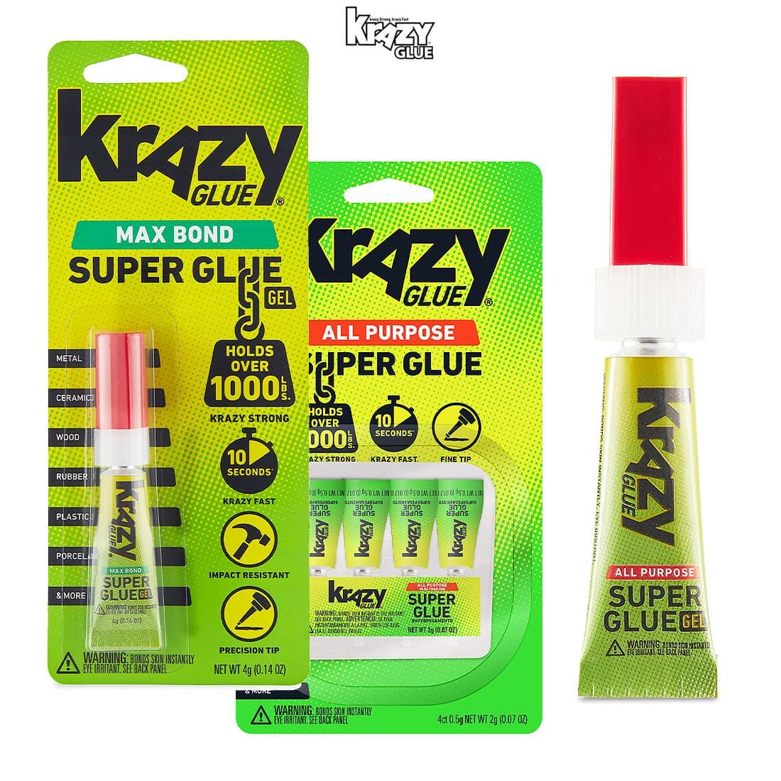 Krazy Glue KG58248SN All Purpose Single-Use Gel, 0.75-Gram (4-Pack
