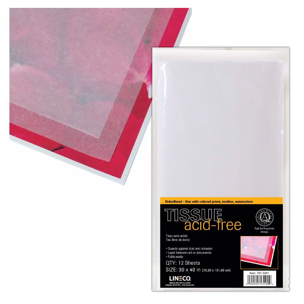 Lineco Unbuffered Acid-Free Interleaving Tissue Paper - 30x40