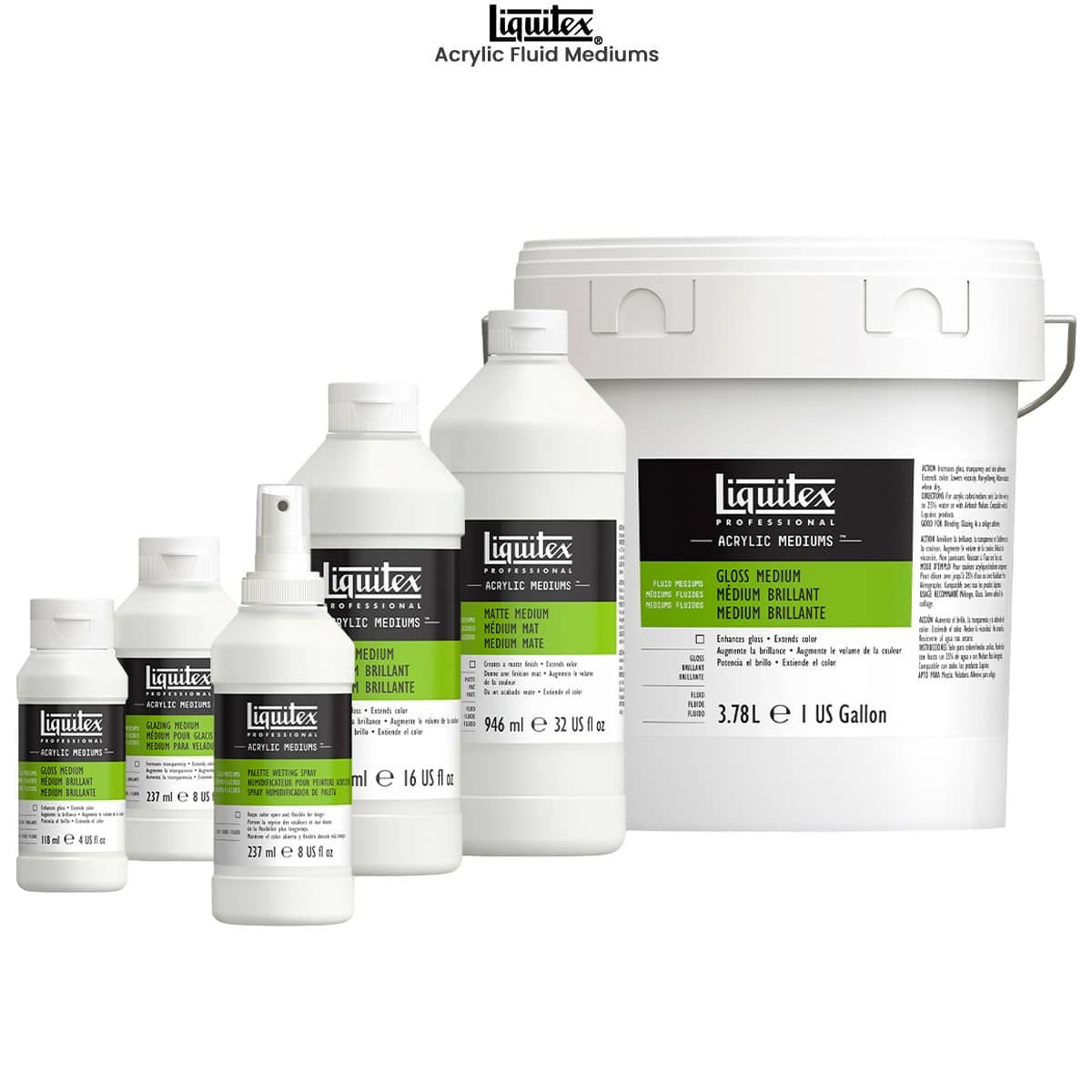 Liquitex Professional Acrylic Mediums - Clear Gesso 237ml/473ml
