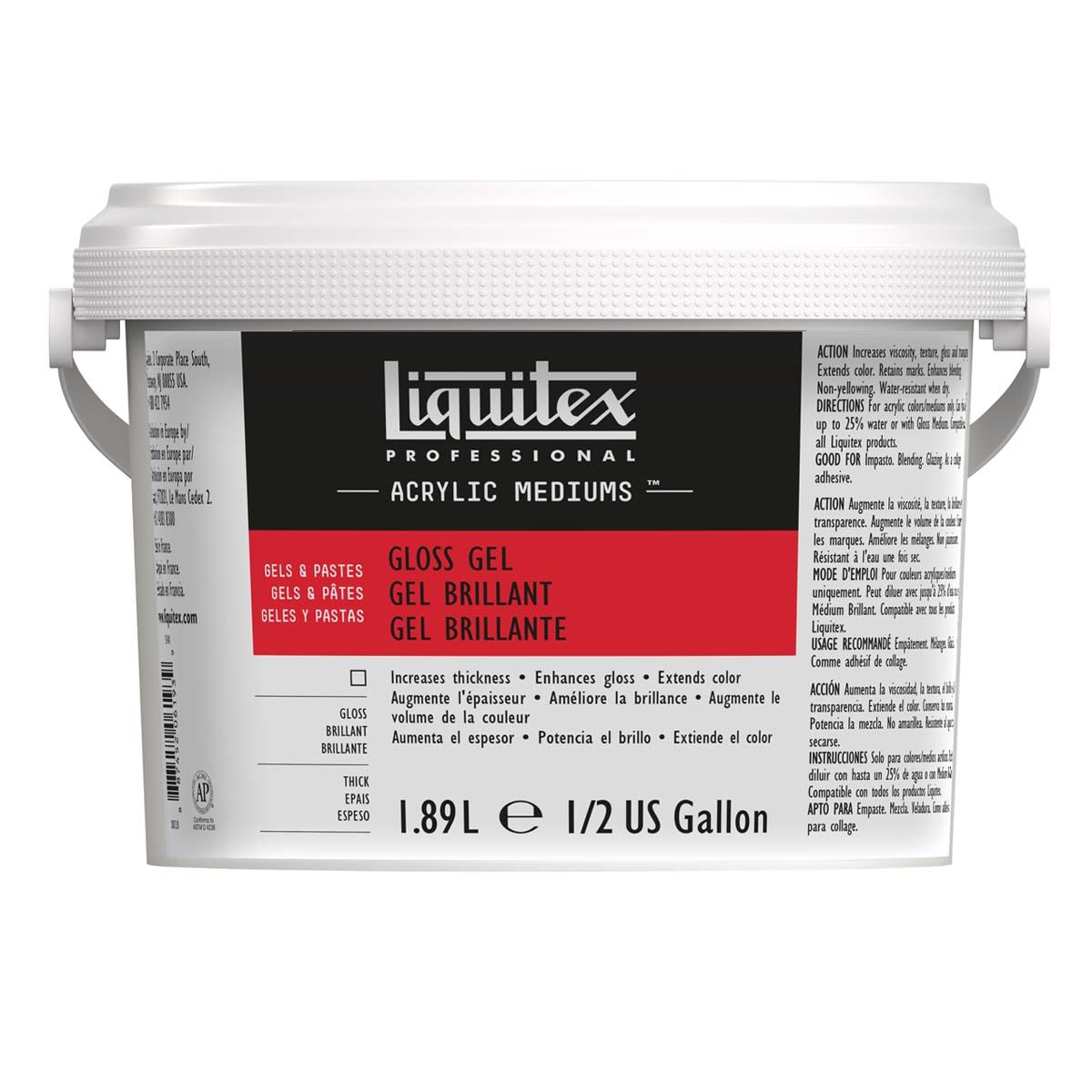 Liquitex Acrylic Gels & Pastes - Half Gallon Bucket