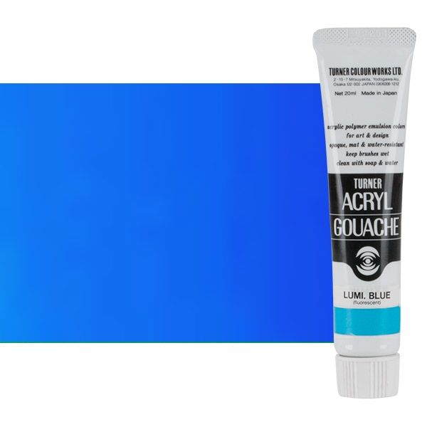 Turner Acryl Gouache Matte Acrylics 20 ml - Luminescent Blue