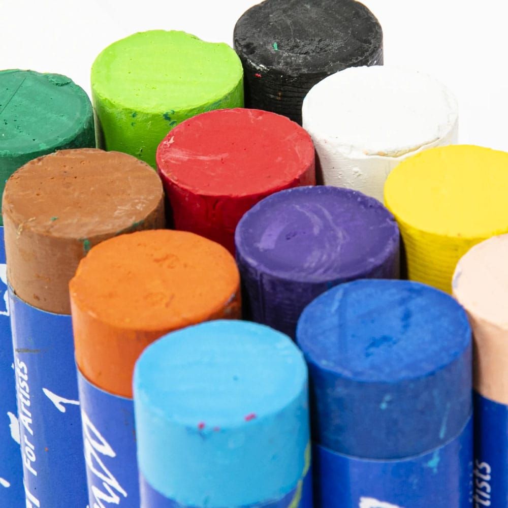 Mungyo Gallery Semi-Jumbo Oil Pastels Set of 12 - Assorted Colors