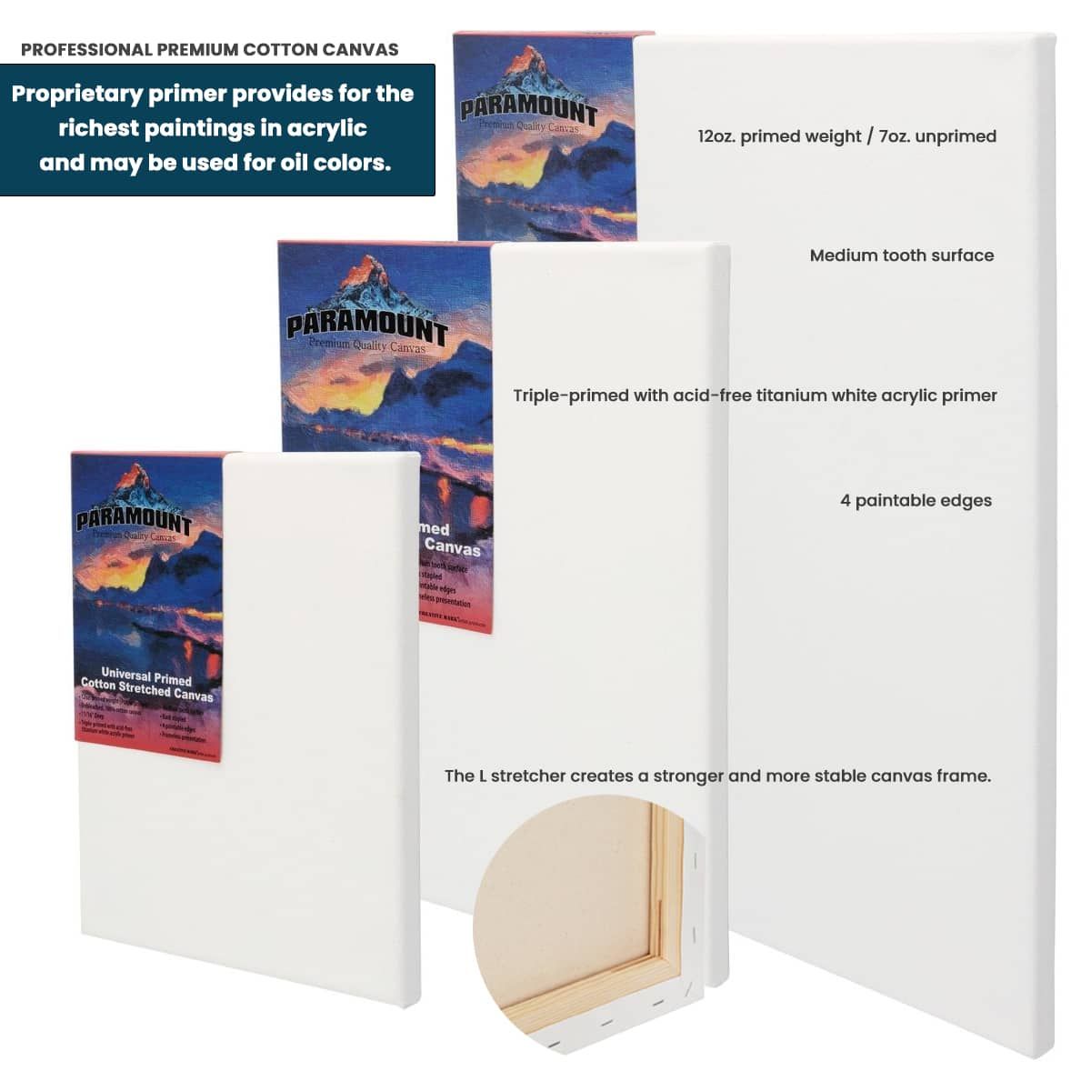 Paramount Professional Gallery Wrap Canvas 10x10