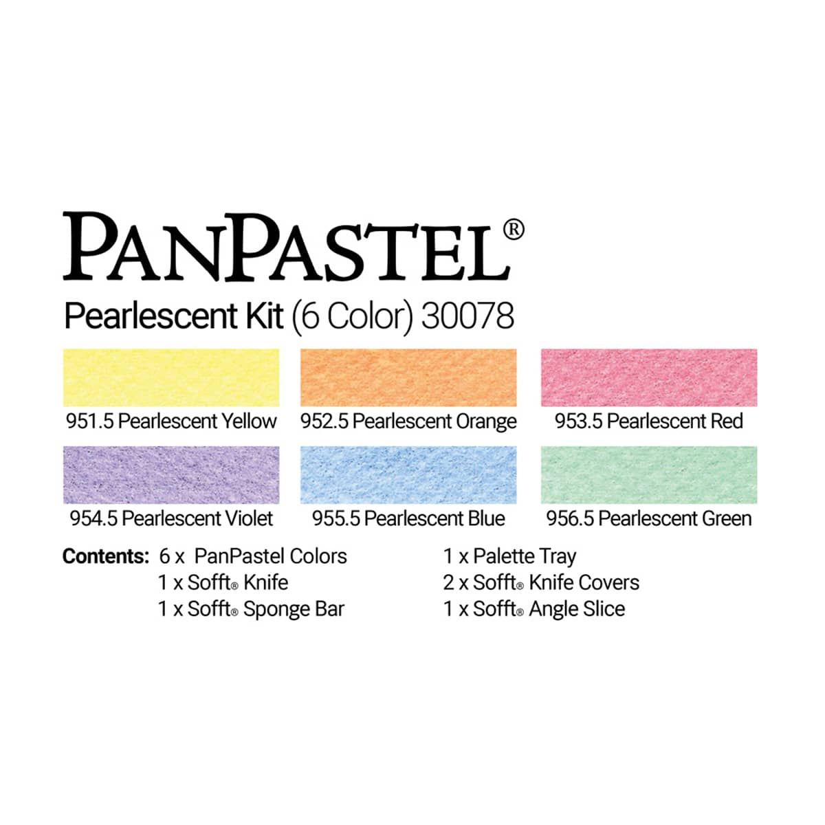 PanPastel™ Artists' Pastels - Mixed Media Kit I, Set of 7 with Palette