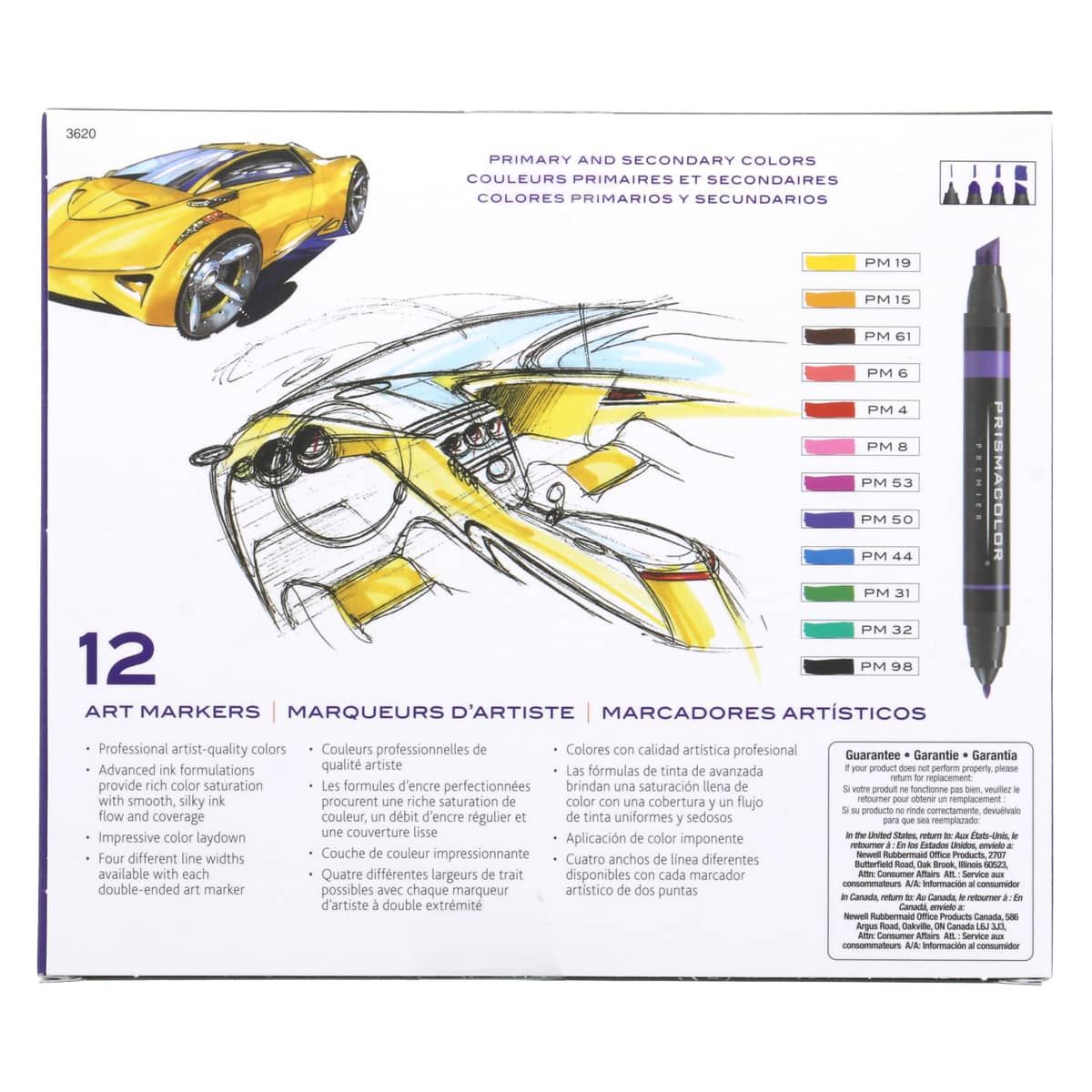 Prismacolor Double-Ended Art Marker - Primary/Secondary Colors
