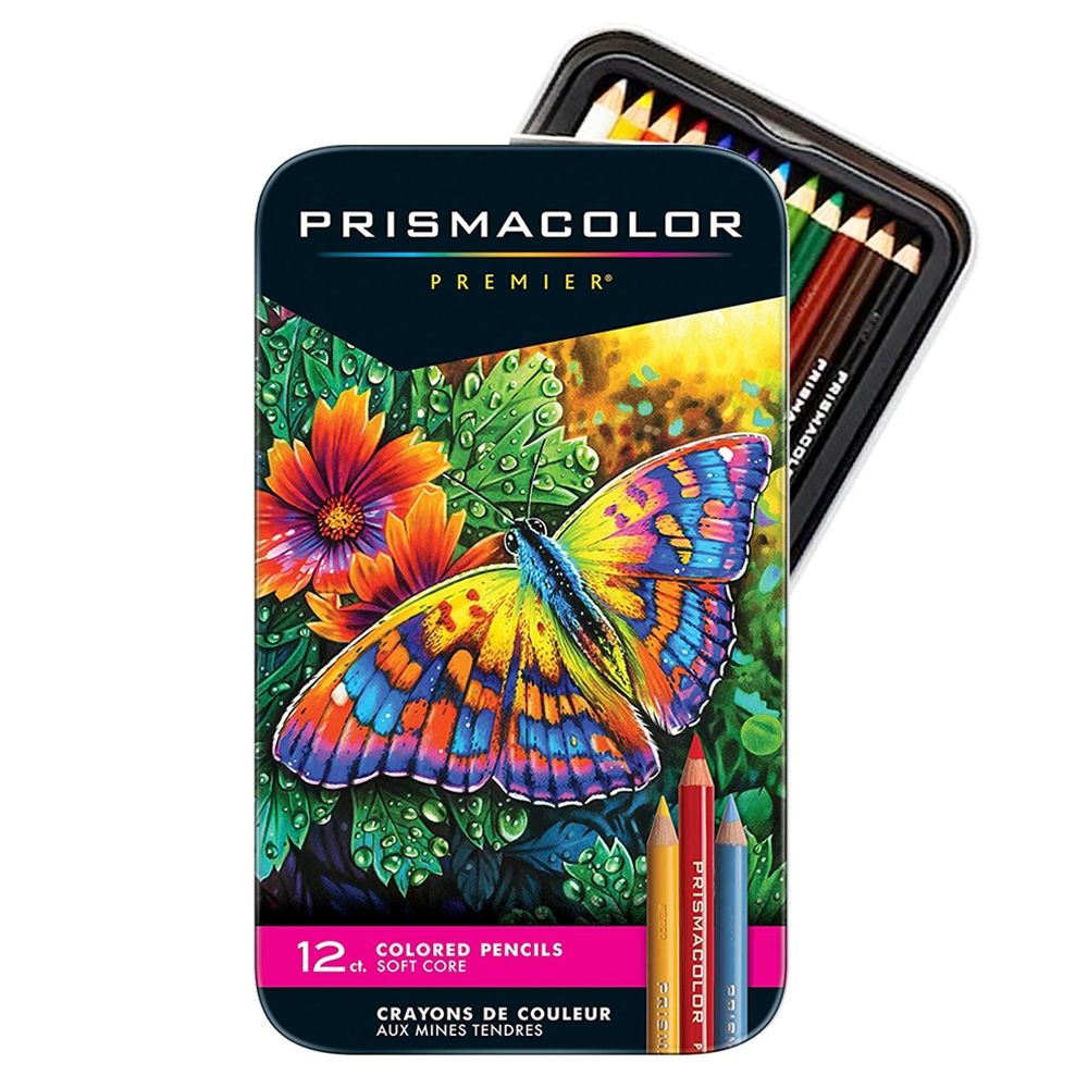 Prismacolor Premier Coloured Colouring Pencils in Tin Set 12 24 36 48 72  132 150