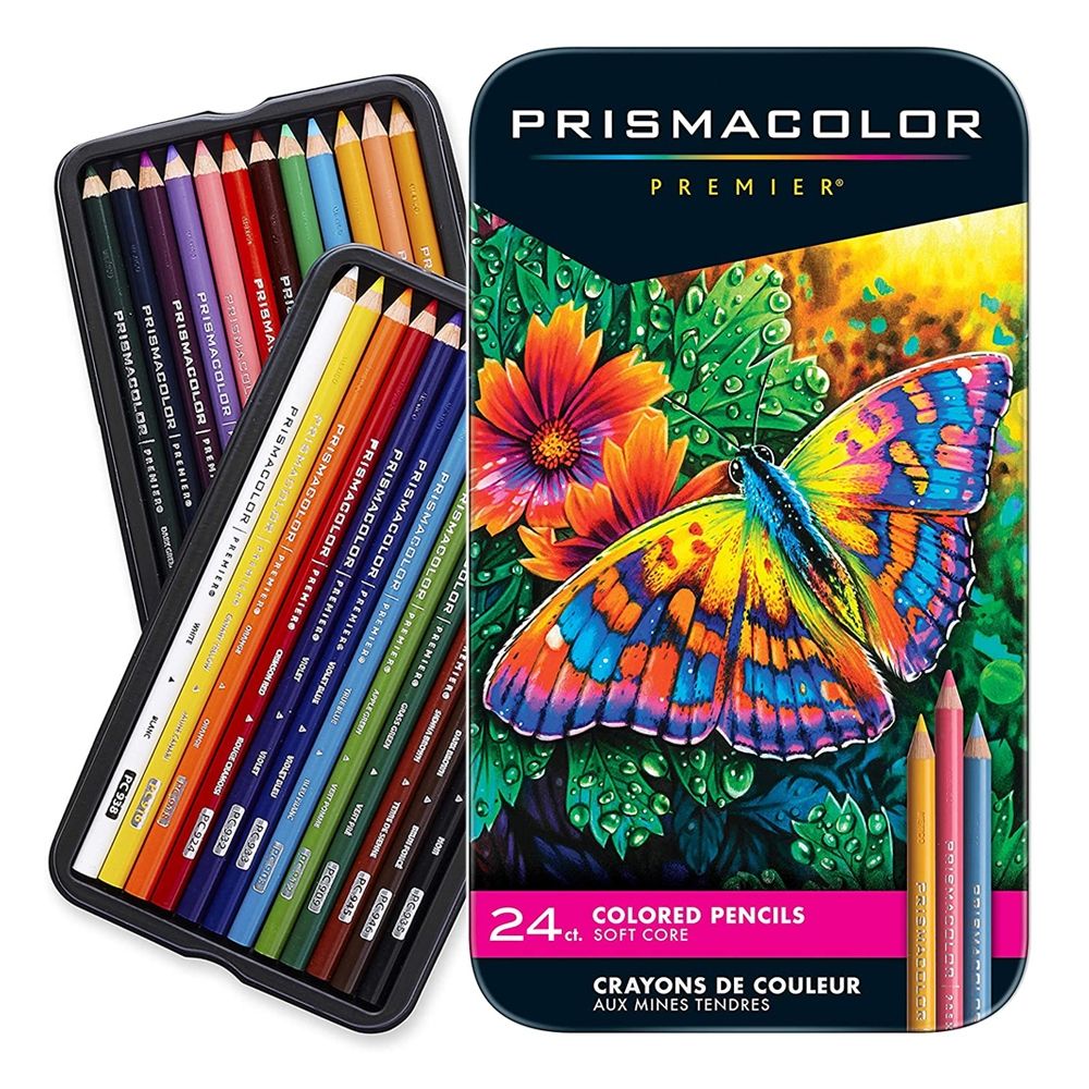 Prismacolor Premier Colored Pencil Tin Set Assorted Colors (Set of