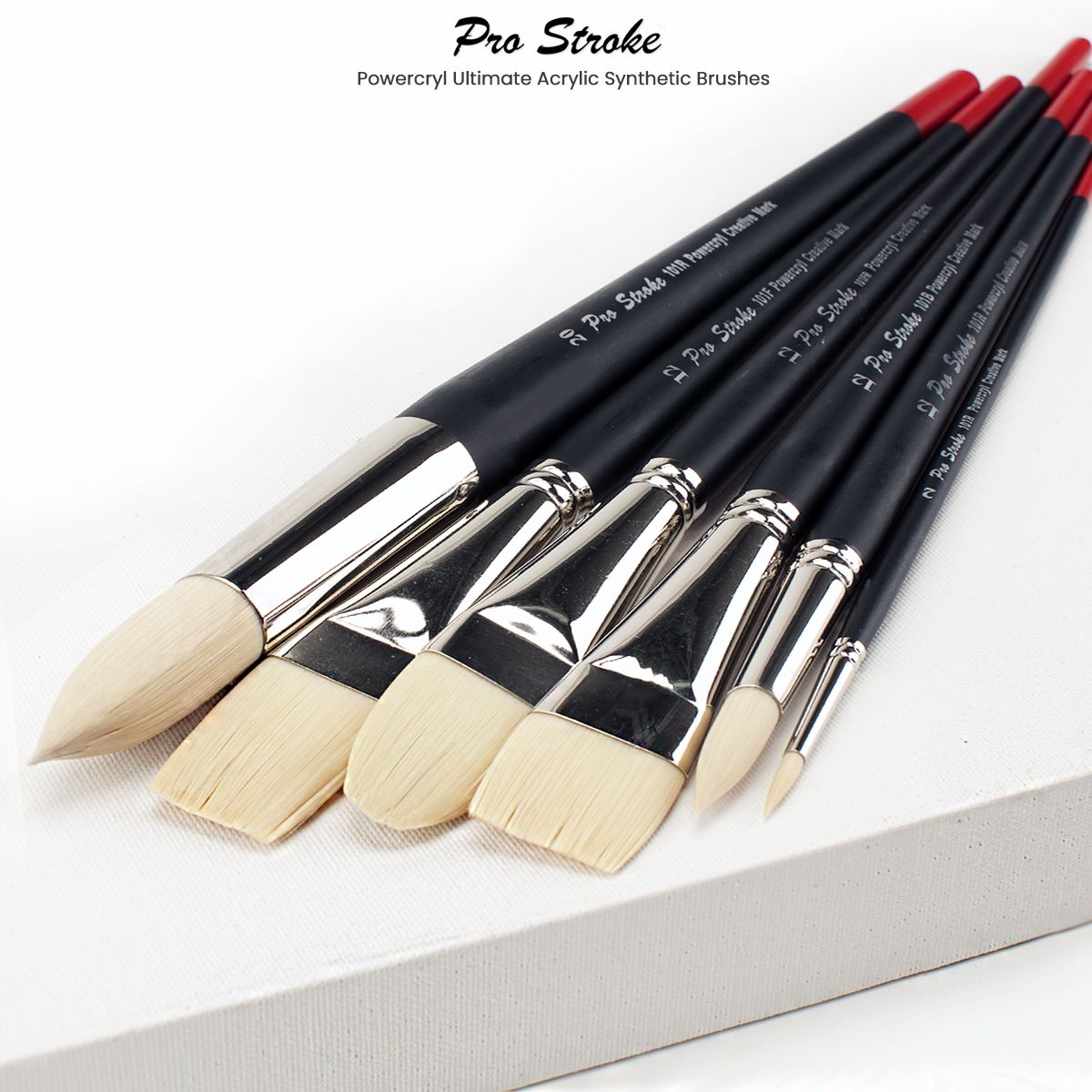 Fundamentals Paint Brush Set Short Handled for Decorative Arts, Watercolor, Acrylic, Oils, Set of 5 Decorative Art Paint Brushes - Set No. 8