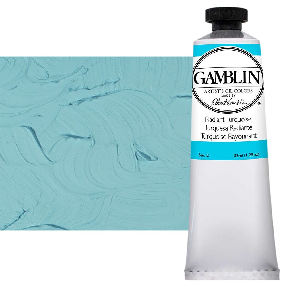Gamblin Artist's Oil Color - Phthalo Turquoise, 37 ml tube