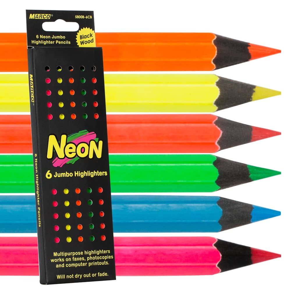 Plastic Crayons - 6 Dual Tip Colors, Triangular Shape