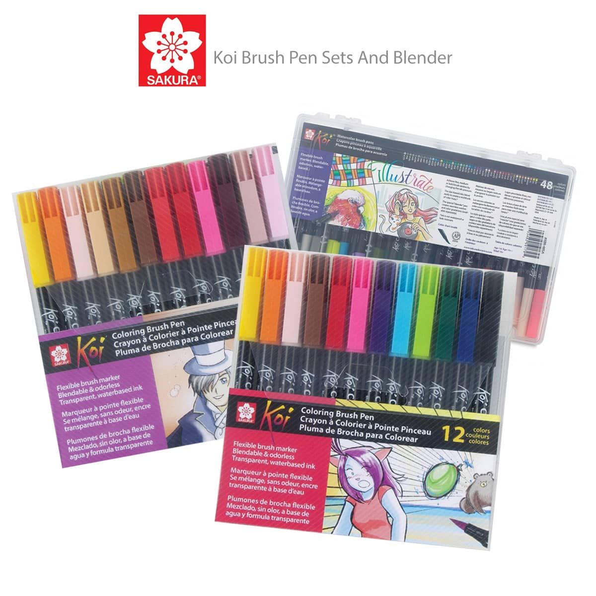 Fauteuil toenemen piramide Sakura Koi Brush Pen Sets & Blender Pens | Jerry's Artarama