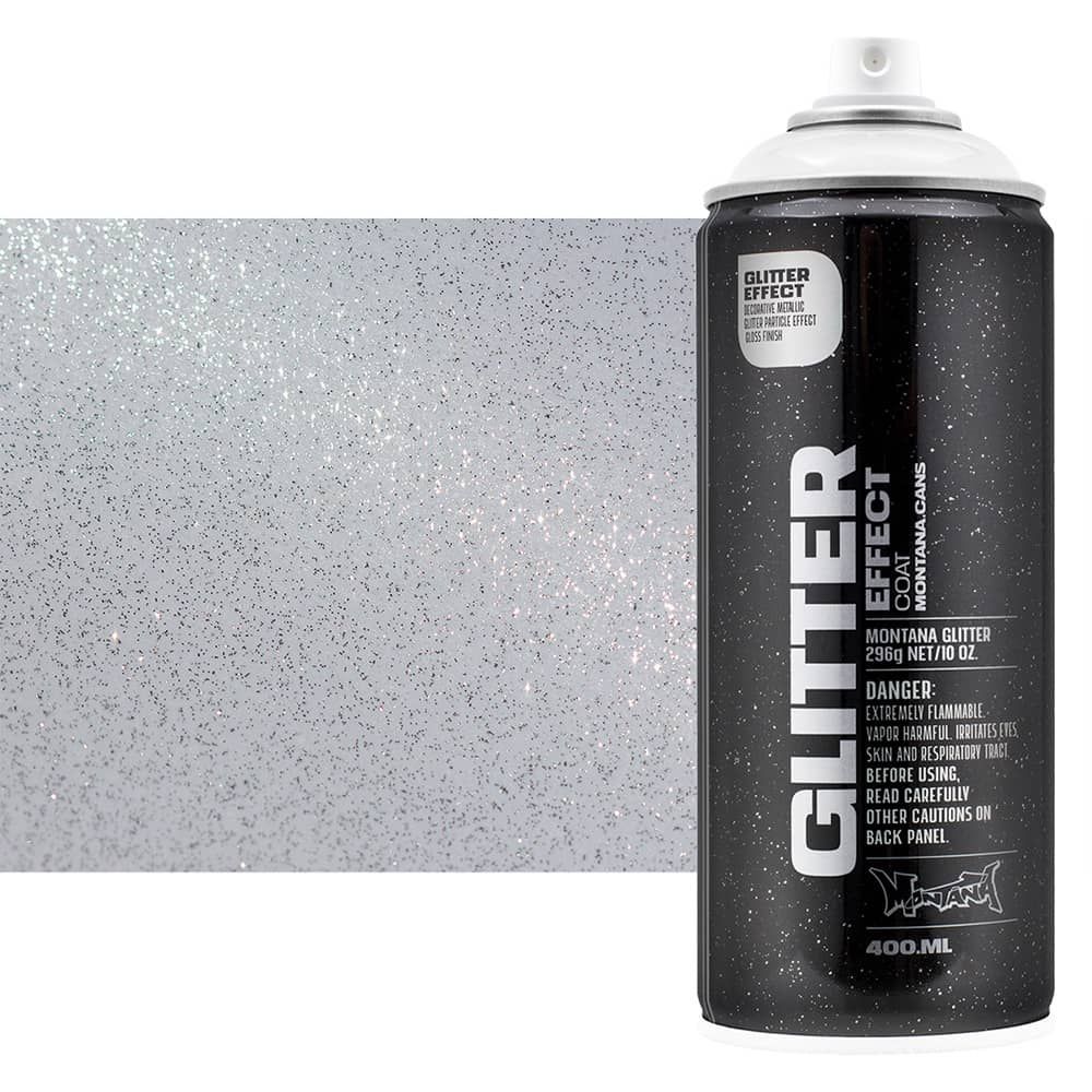 Montana Effect Spray Glitter - Silver Transparent 400ml