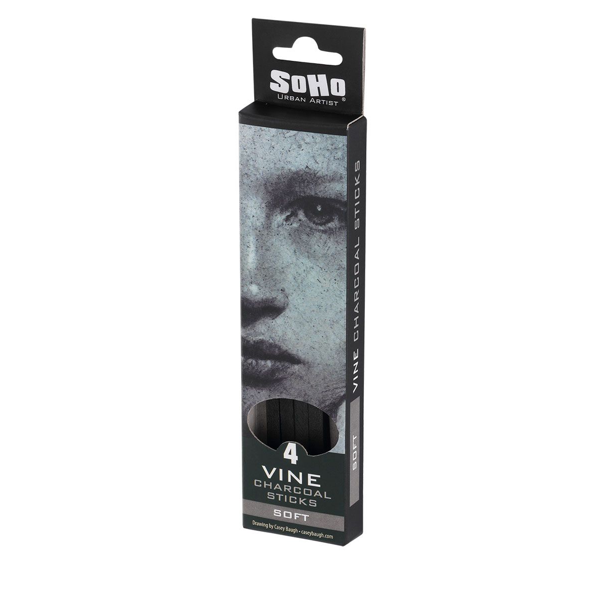 Artist Vine Charcoal Black 4 Charcoal Sticks for Drawing, Sketching, and  Fine Art