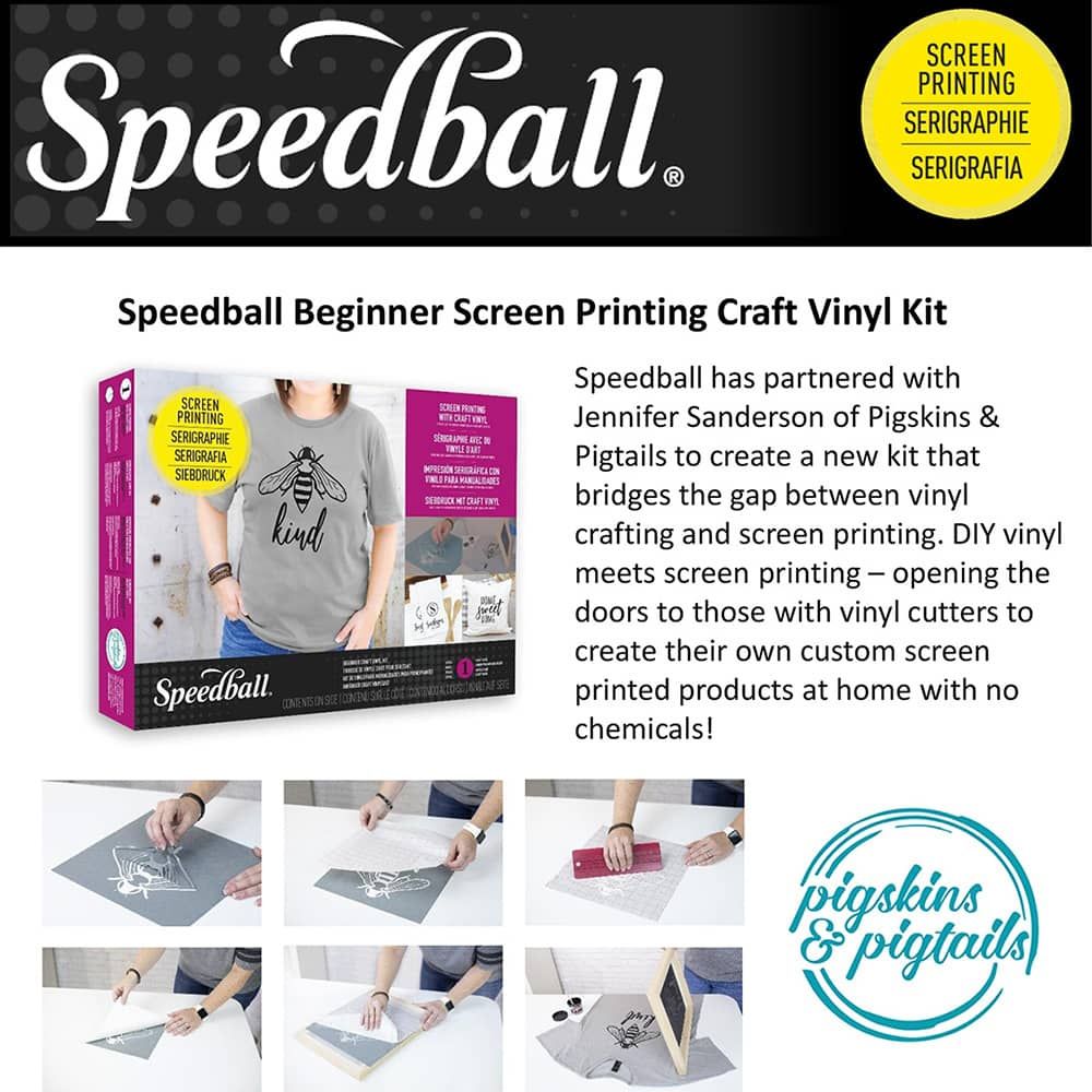 NEW: Speedball Screen Printing with Craft Vinyl Kit 