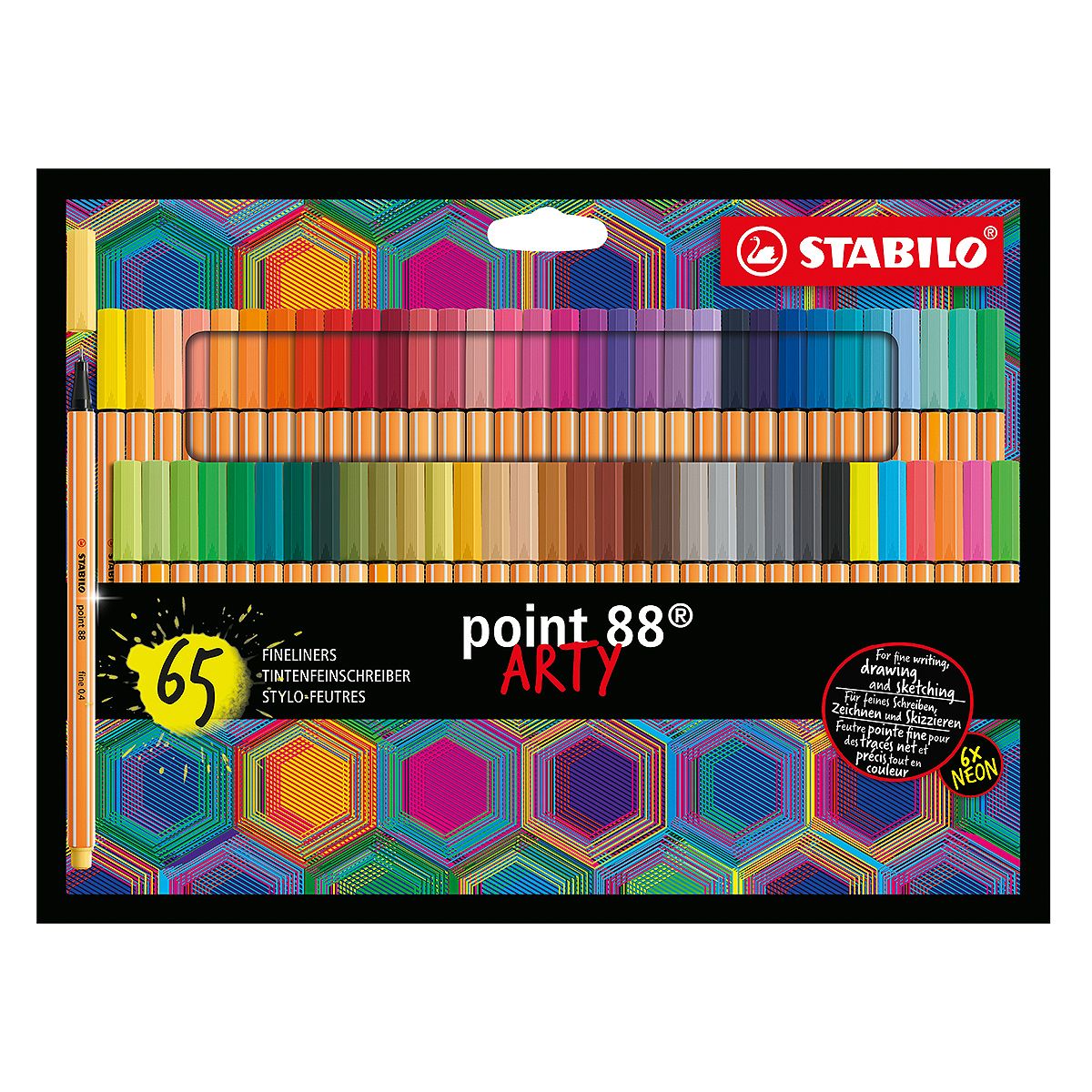 Verbeelding het ergste Duwen Stabilo Point 88 Arty Wallet Fineliner Color Pens, Set of 65 | Jerry's  Artarama