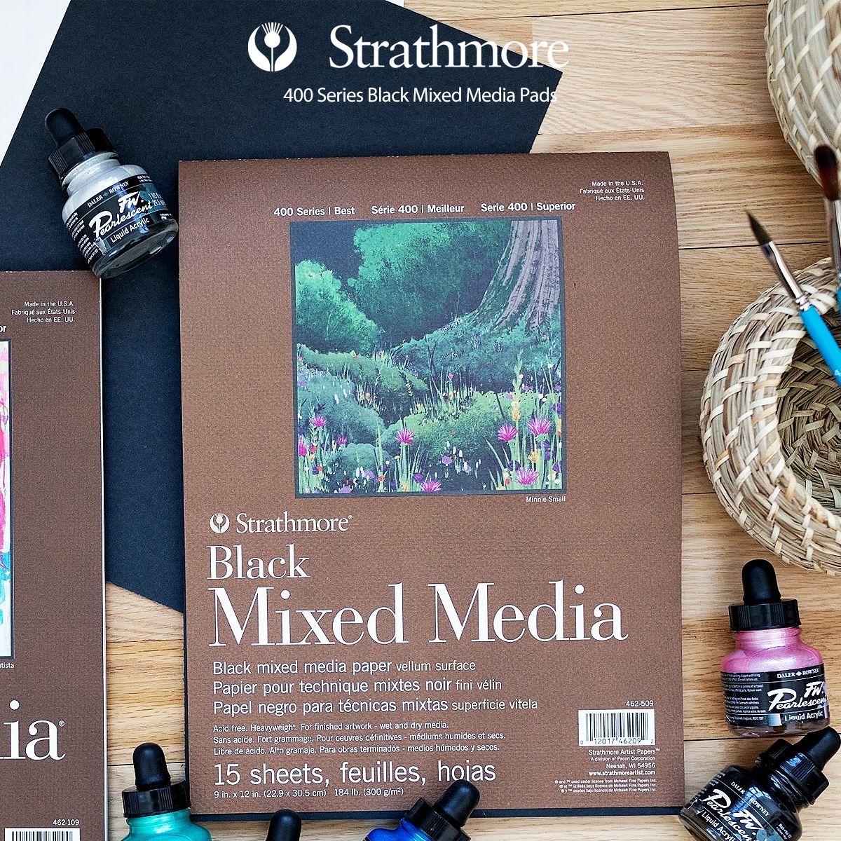 Strathmore 400 Series Mixed Media Pad 9 x 12 in 15 Sheets