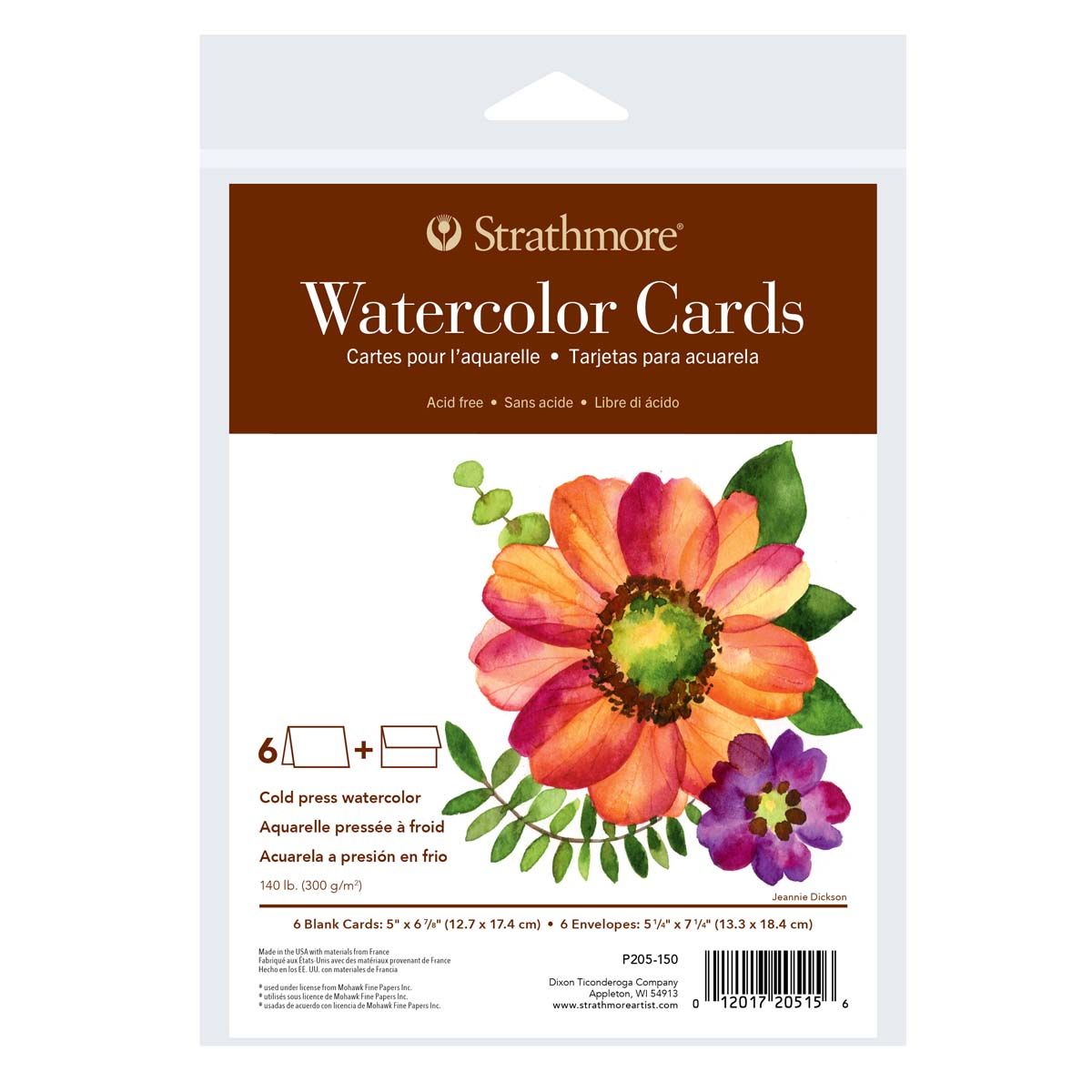 5 2023 Watercolor Cards With Envelopes 