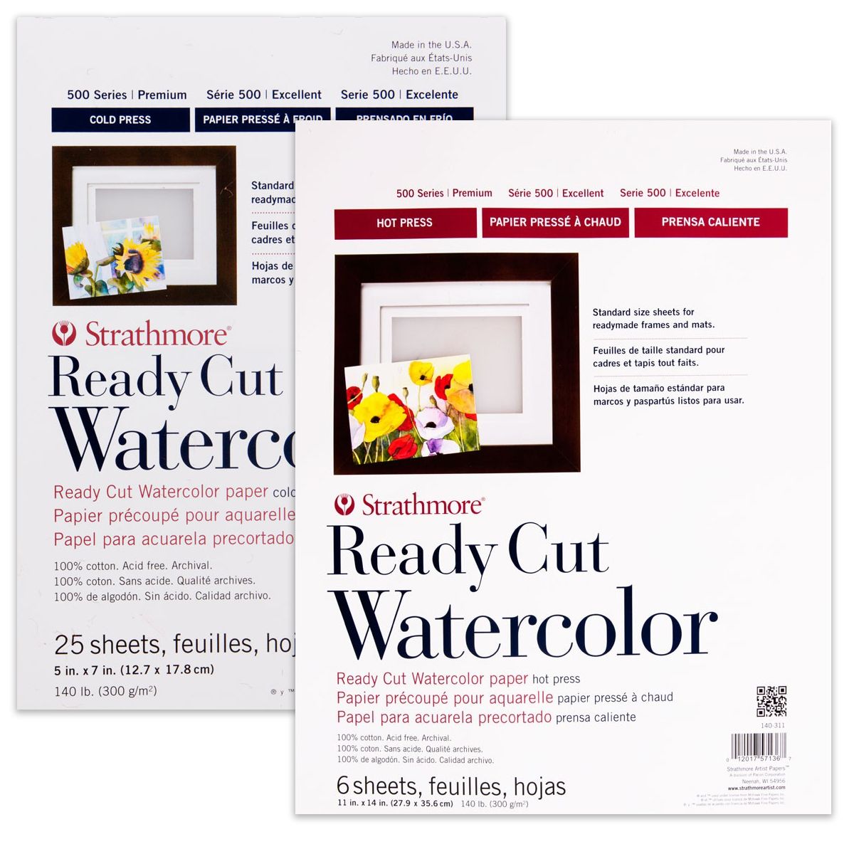 Strathmore Ready Cut Watercolor Paper Packs