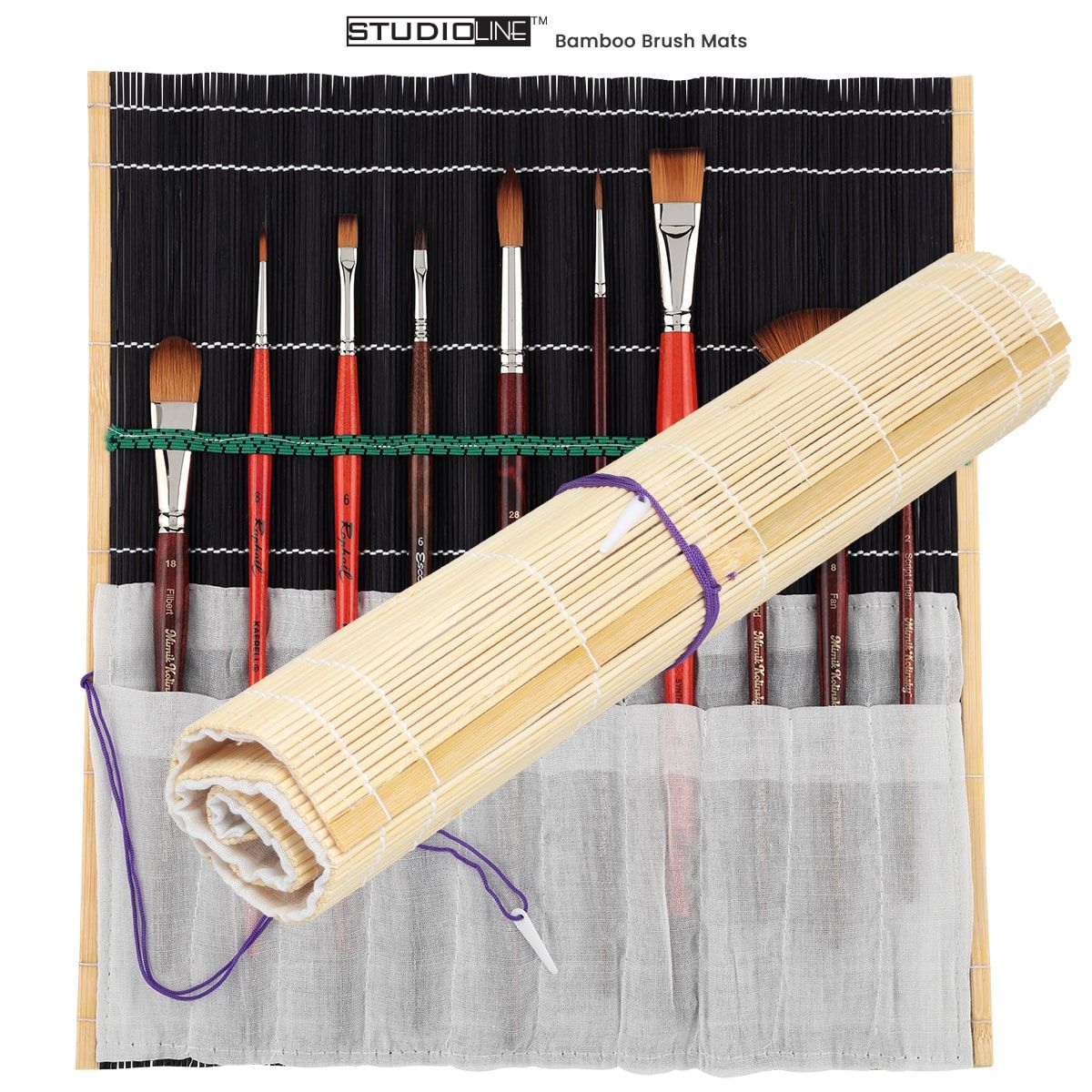 Dropship Bamboo Sushi Rolling Mat Set ( 2 Sets) to Sell Online at