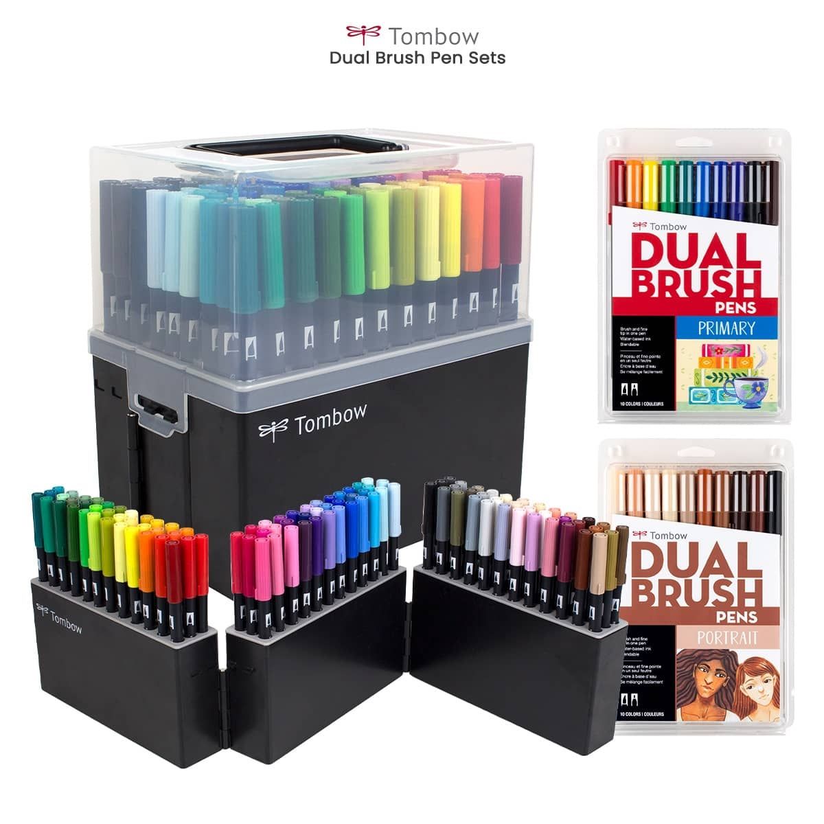 ABT Dual Brush Pen Box Case 108 Set