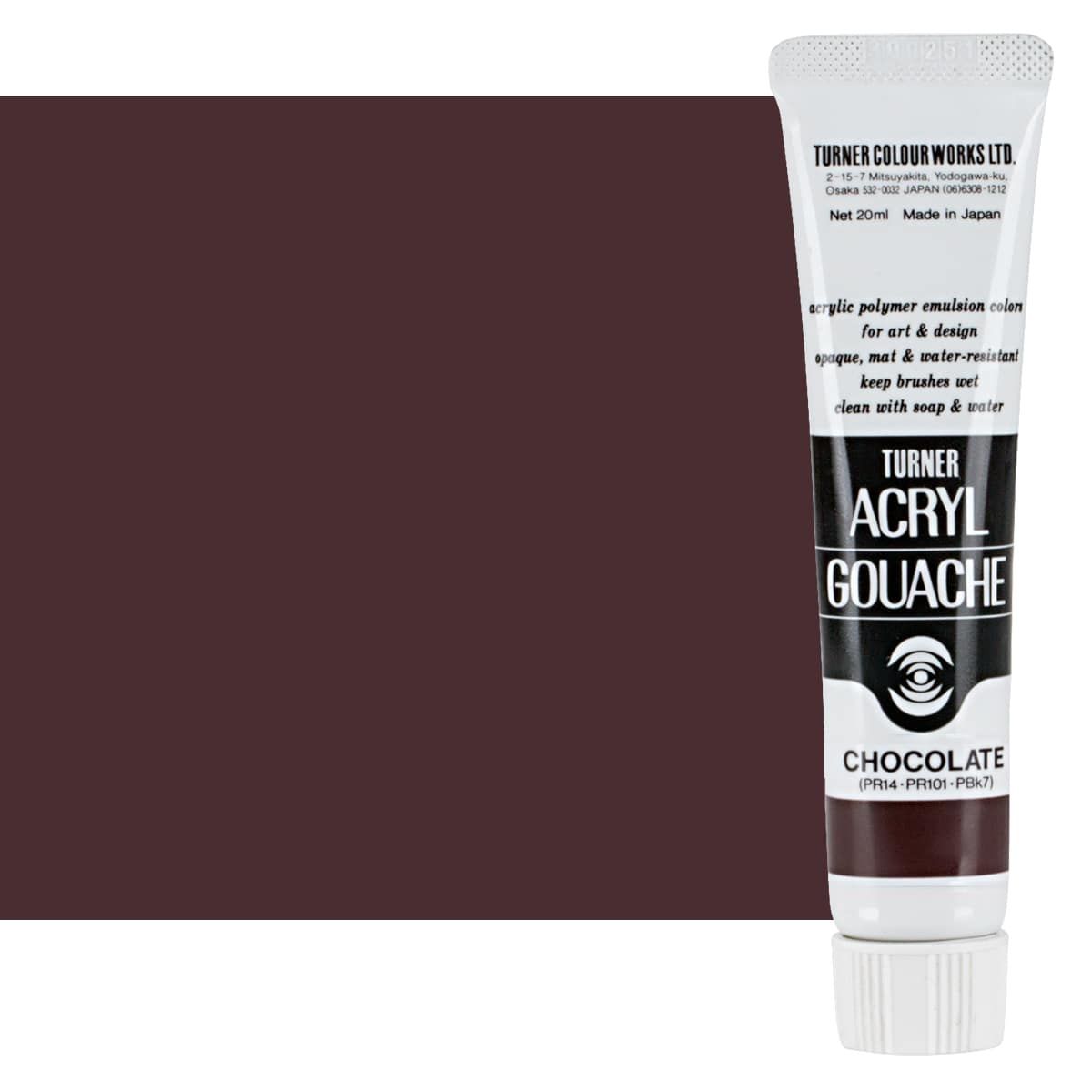 Paint “Acrylic Gouache 40ml Chocolate” TURNER Turner Colors Art  supplies/stationery, paints, acrylic paints, Turner Colors