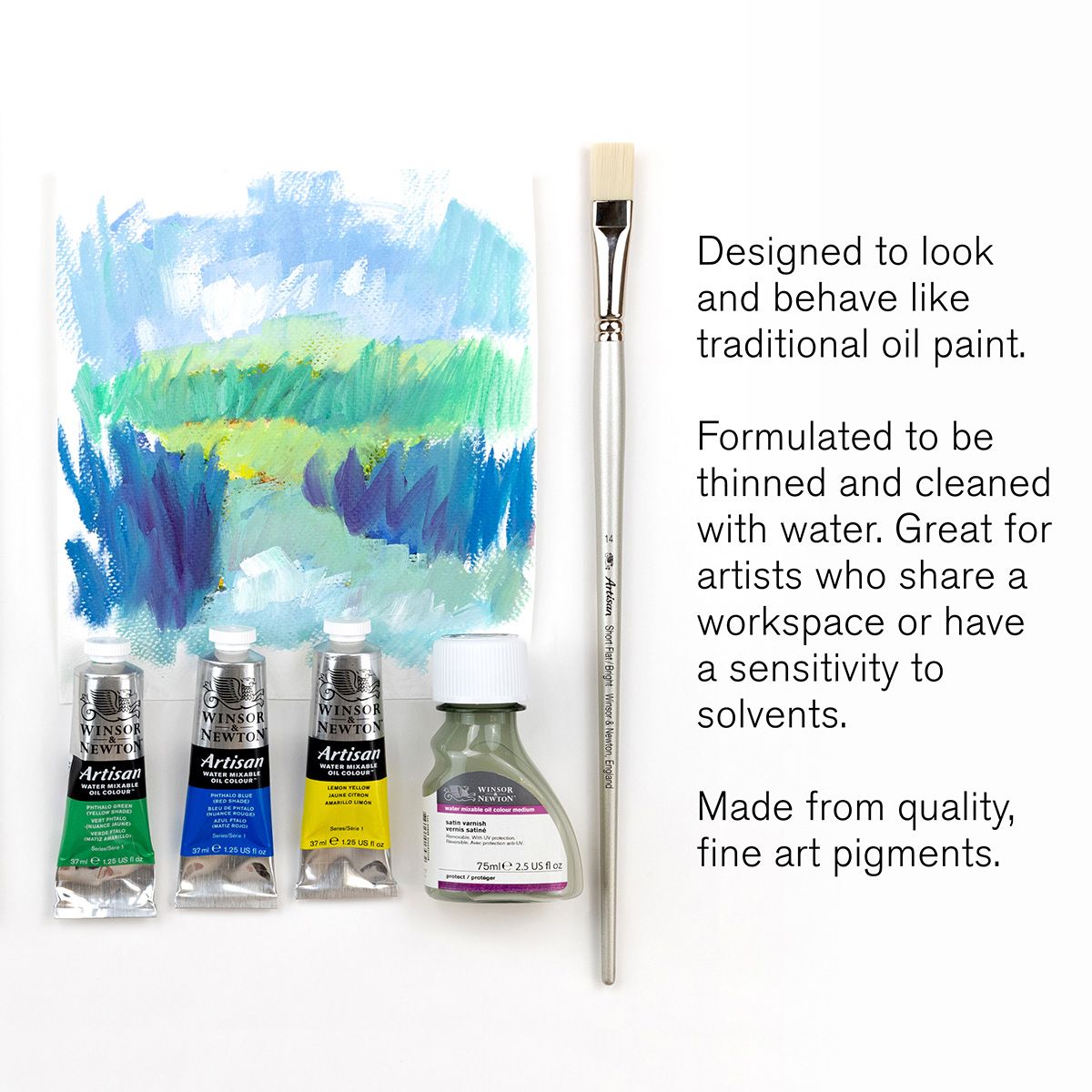 Artisan Water Mixable Oil Colour Brushes