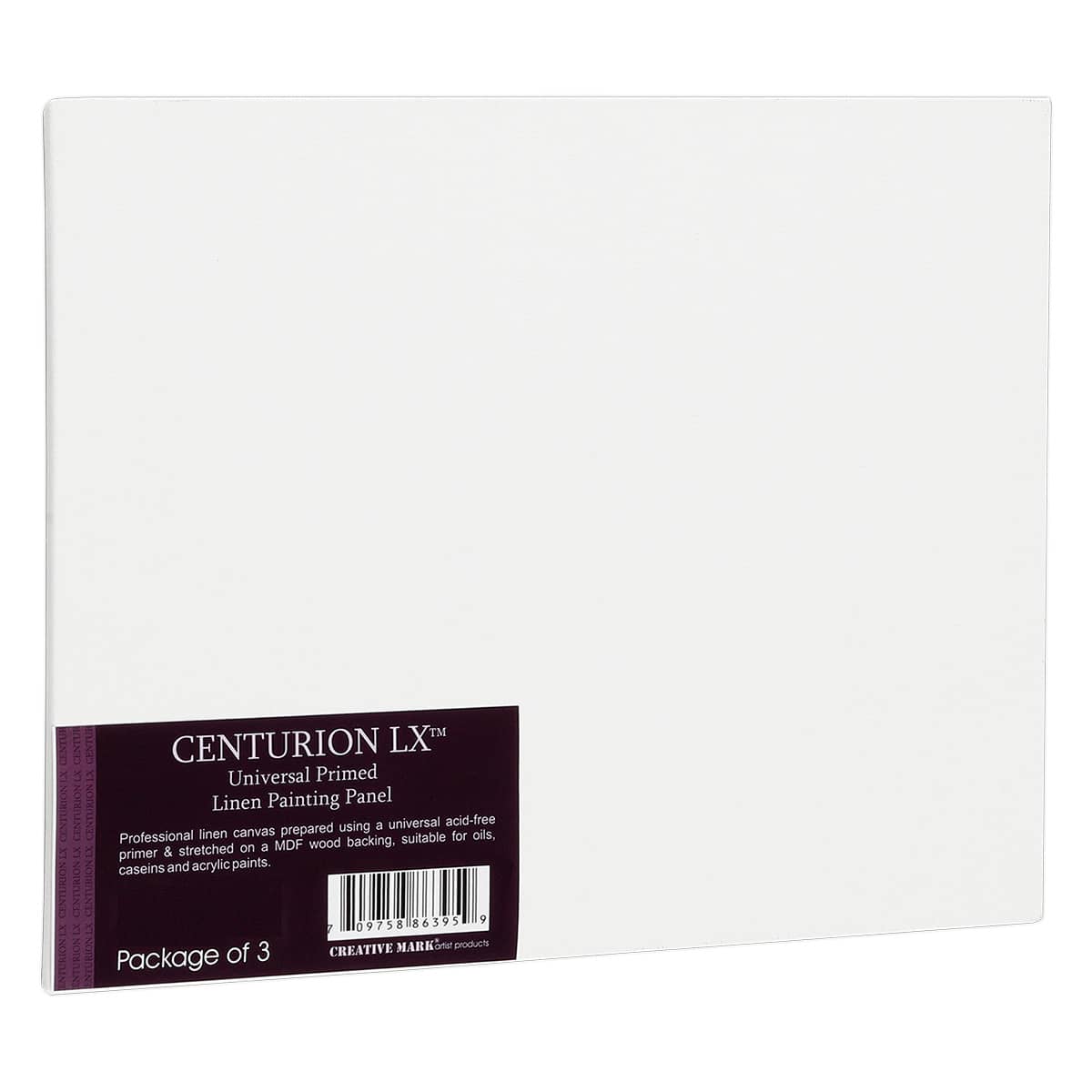 Centurion All-Media Primed Linen Panels - 16x20" Pack of 3