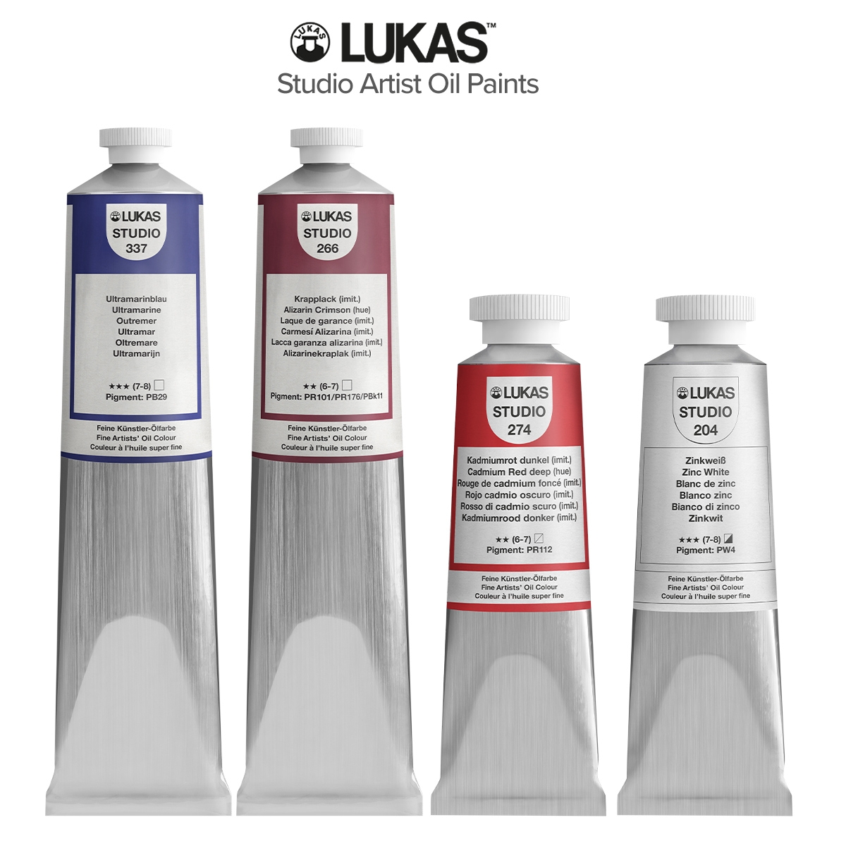 LUKAS Studio Artist Oil Color Paints 37ml & 200ml Tubes
