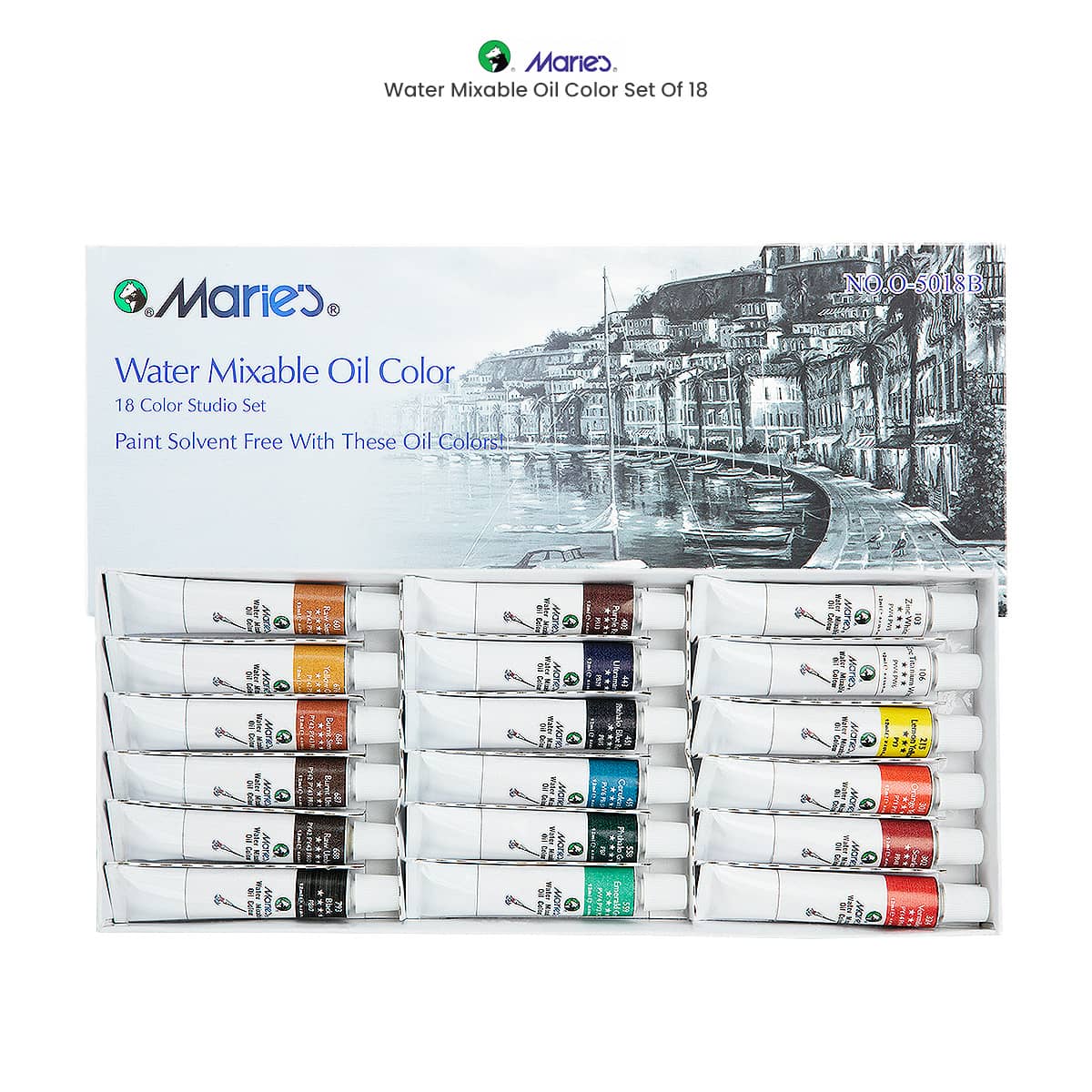Marie's Water Soluble Oil Colors 18 Set