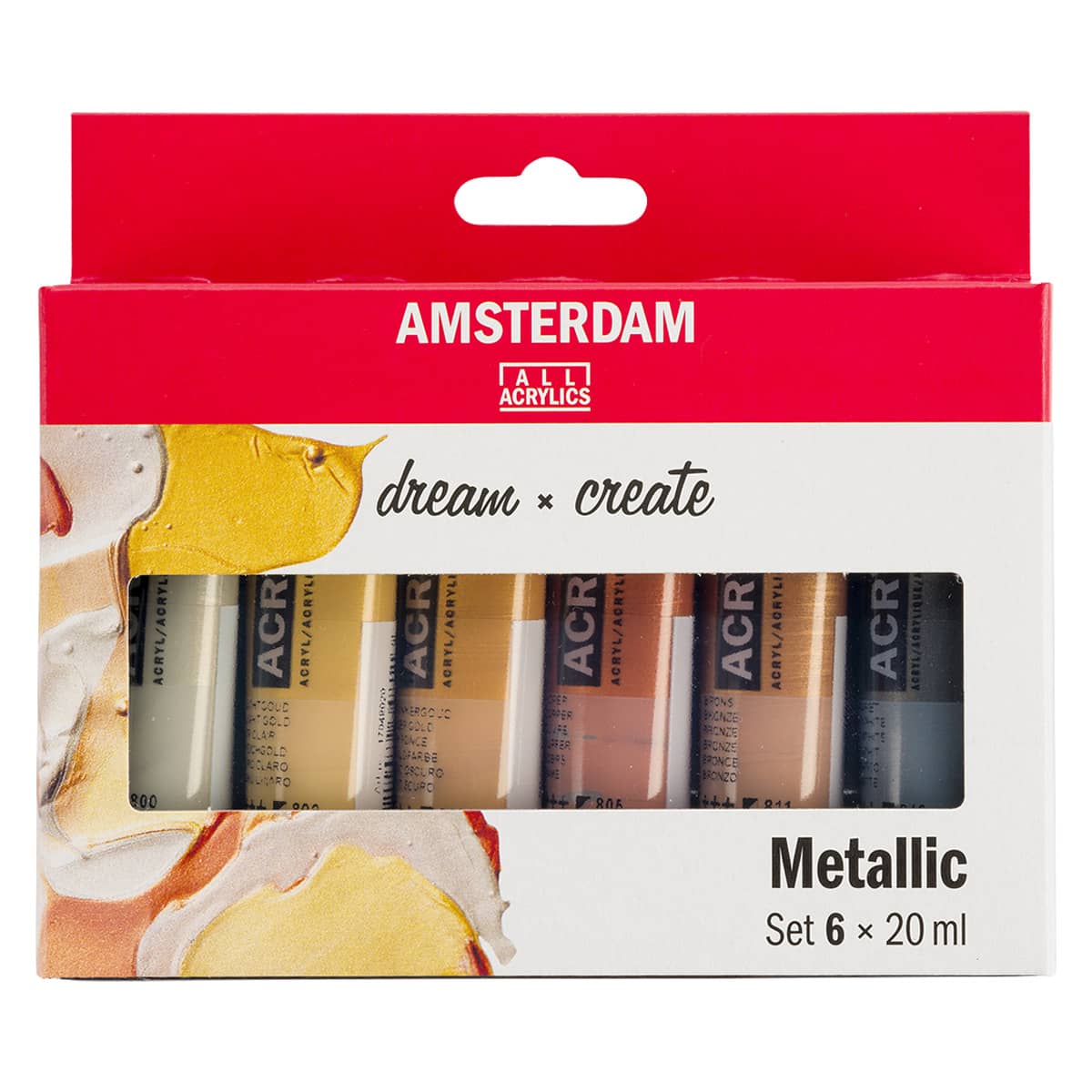 Acrylic Paint Metallic Gold and Silver,200ml Gold Leaf Paint for Art,  Painting, Handcrafts,Ideal for Canvas Wood Clay Fabric Ceramic Craft