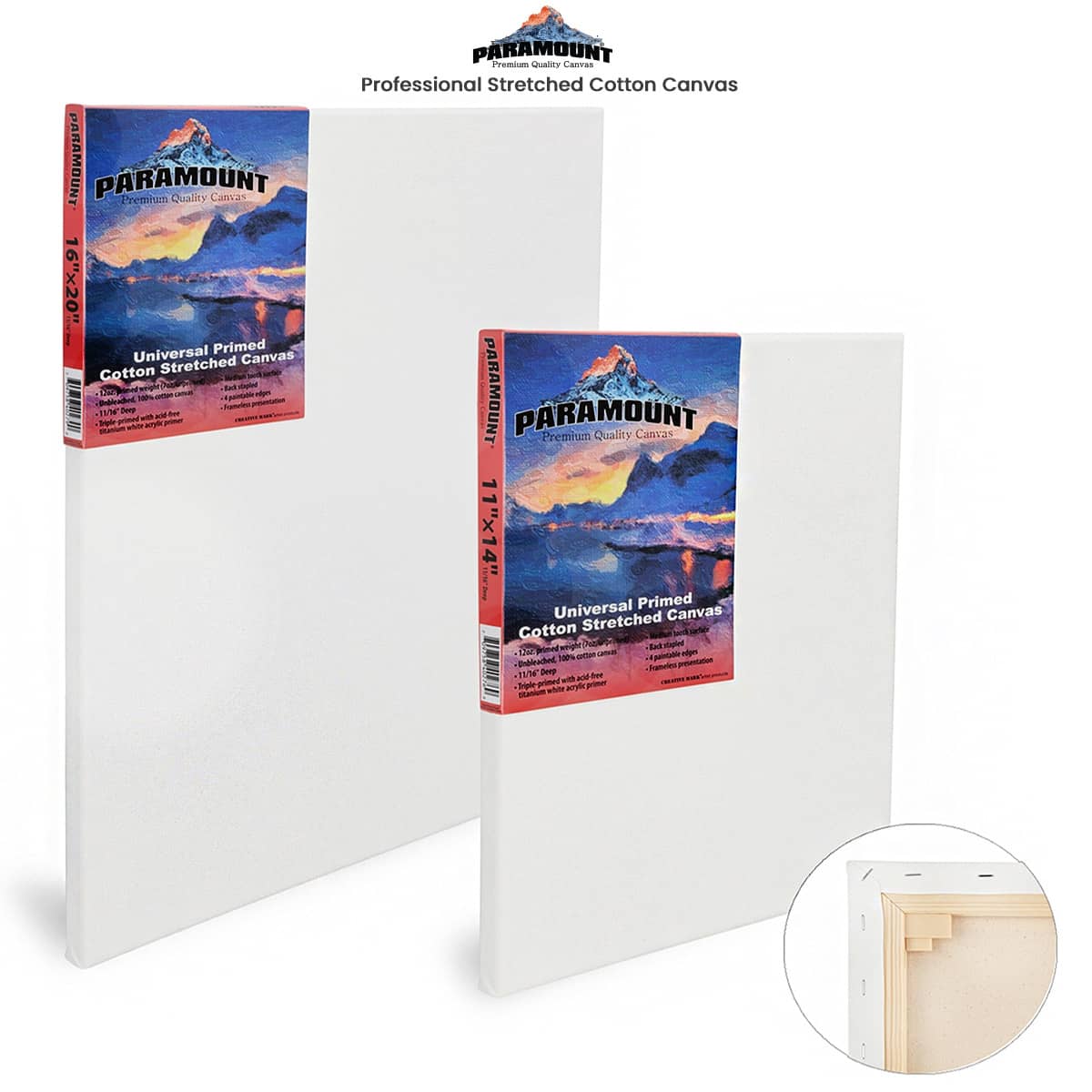 Canvas Panels 4x4 Inch 12-Pack, 10 oz Triple Primed Acid-Free 100% Cotton  Blank Small Canvases for Painting, Square Flat Canvas Board for Oil  Acrylics Watercolor & Tempera Paints 