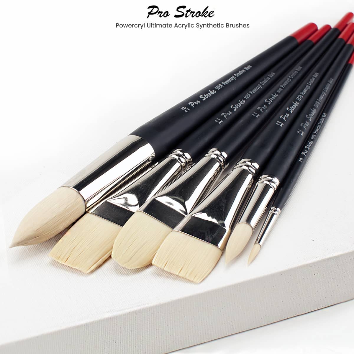 Pro Stroke Powercryl Ultimate Acrylic Brushes - Open Stock