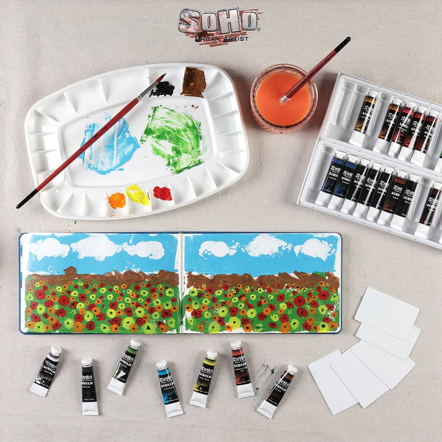 ArtSkills Premier Artist Set with Collapsible Easel, 180 Pieces