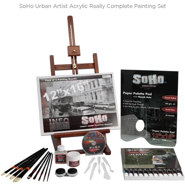 SoHo Urban Artist Acrylics Really Complete Painting Set