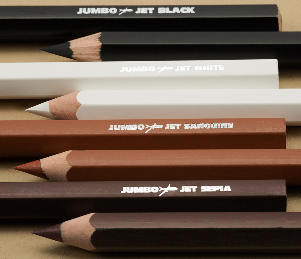 Oil Impregnated Jumbo Charcoal Pencils
