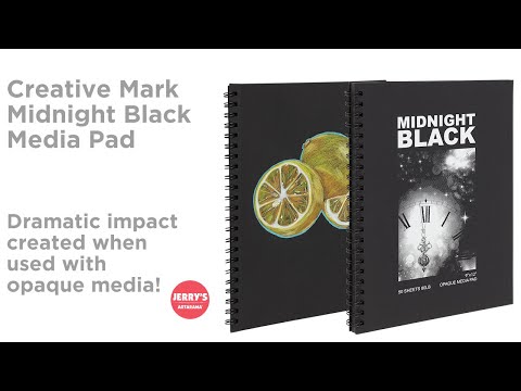 Creative Mark Midnight Black Media Pads - Create a dramatic impact!