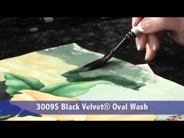 Black Velvet® Watercolor Artist Brush demonstration