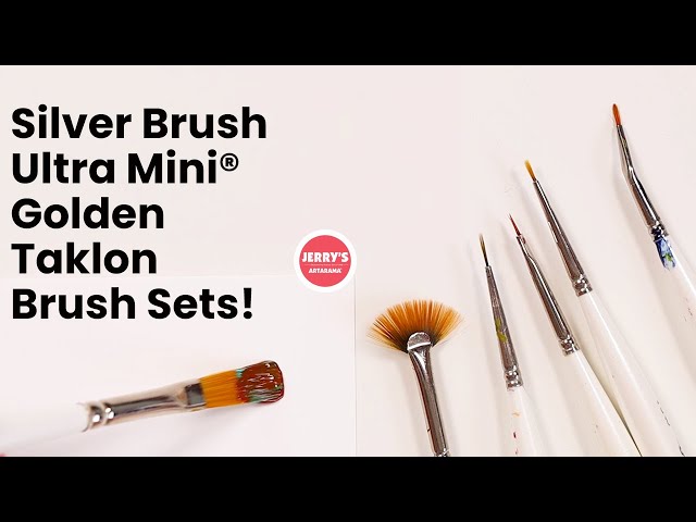 Ultra Mini® Golden Taklon Brush Sets - Experience detail painting like never before!