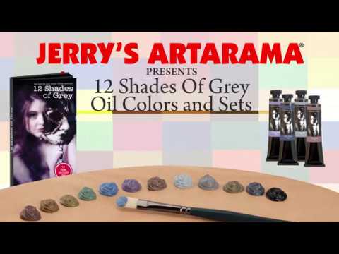 12 Shades Of Grey Oil Colors And Sets