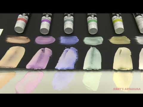 Turner Acryl Gouache Pearl and Pearlescent Paints - Visual Commerce Set