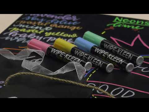Creative Mark Wipe-Kleen Liquid Chalk Marker Pastel Colors (Set Of
