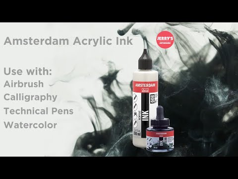 Amsterdam Acrylic Ink is is ideal for a wide range of techniques!