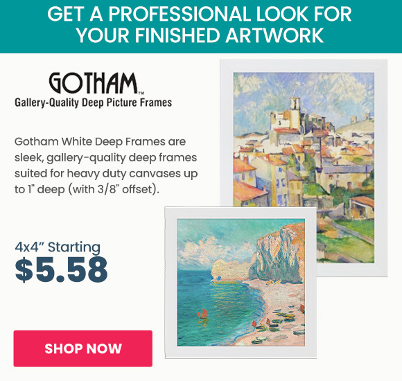 Gotham White Deep Gallery Frames