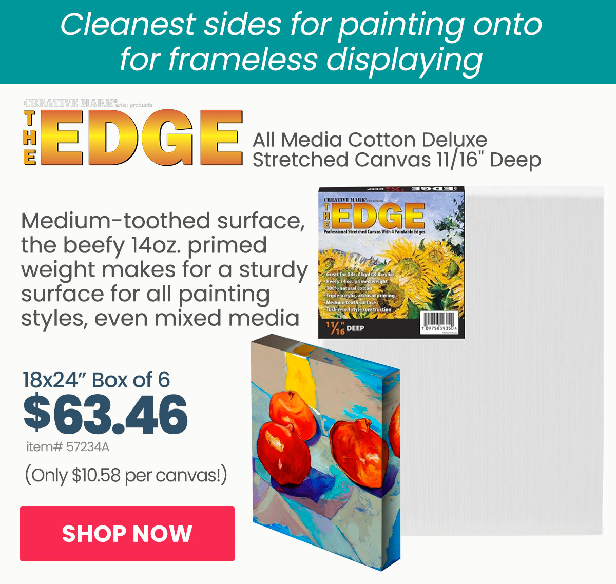 The Edge All Media Cotton Deluxe Stretched Canvas